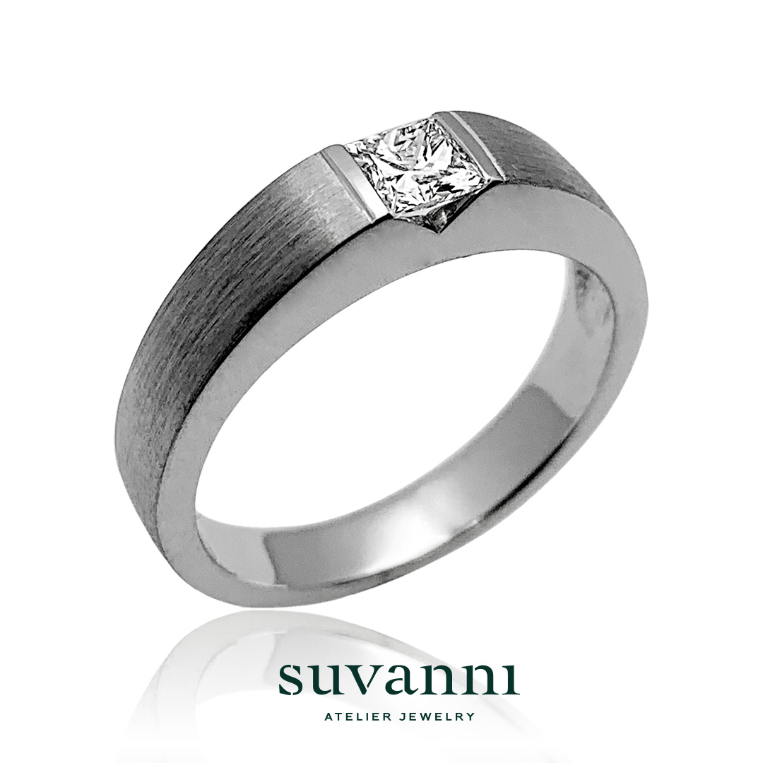 Wedding Ring Design Service - Men Solitaire Ring