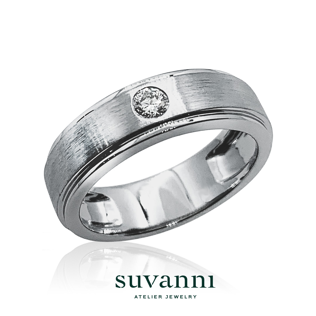 Wedding Ring Design Service - Men Solitaire Ring