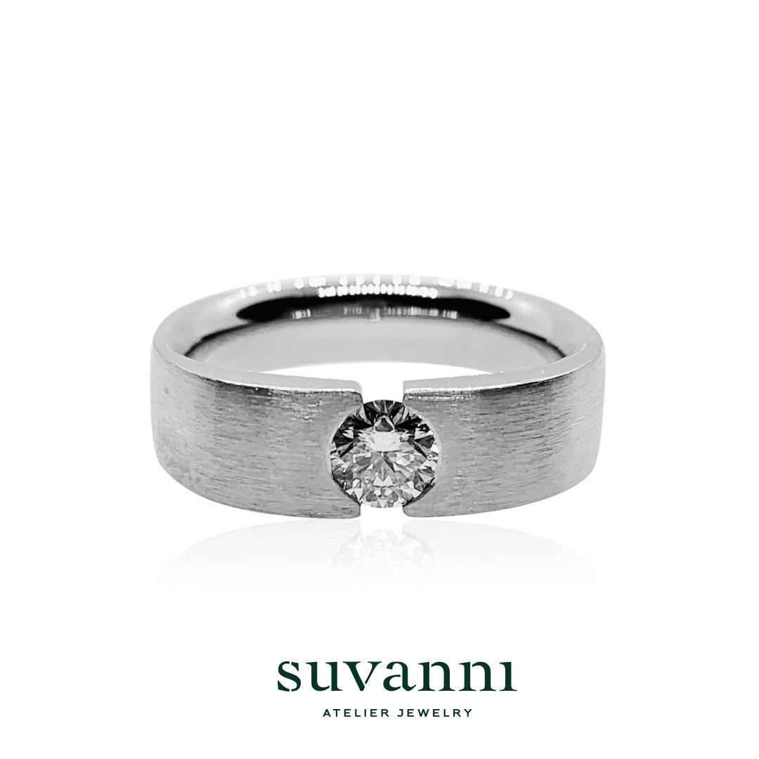 Wedding Ring Design Service - Men Solitaire Ring