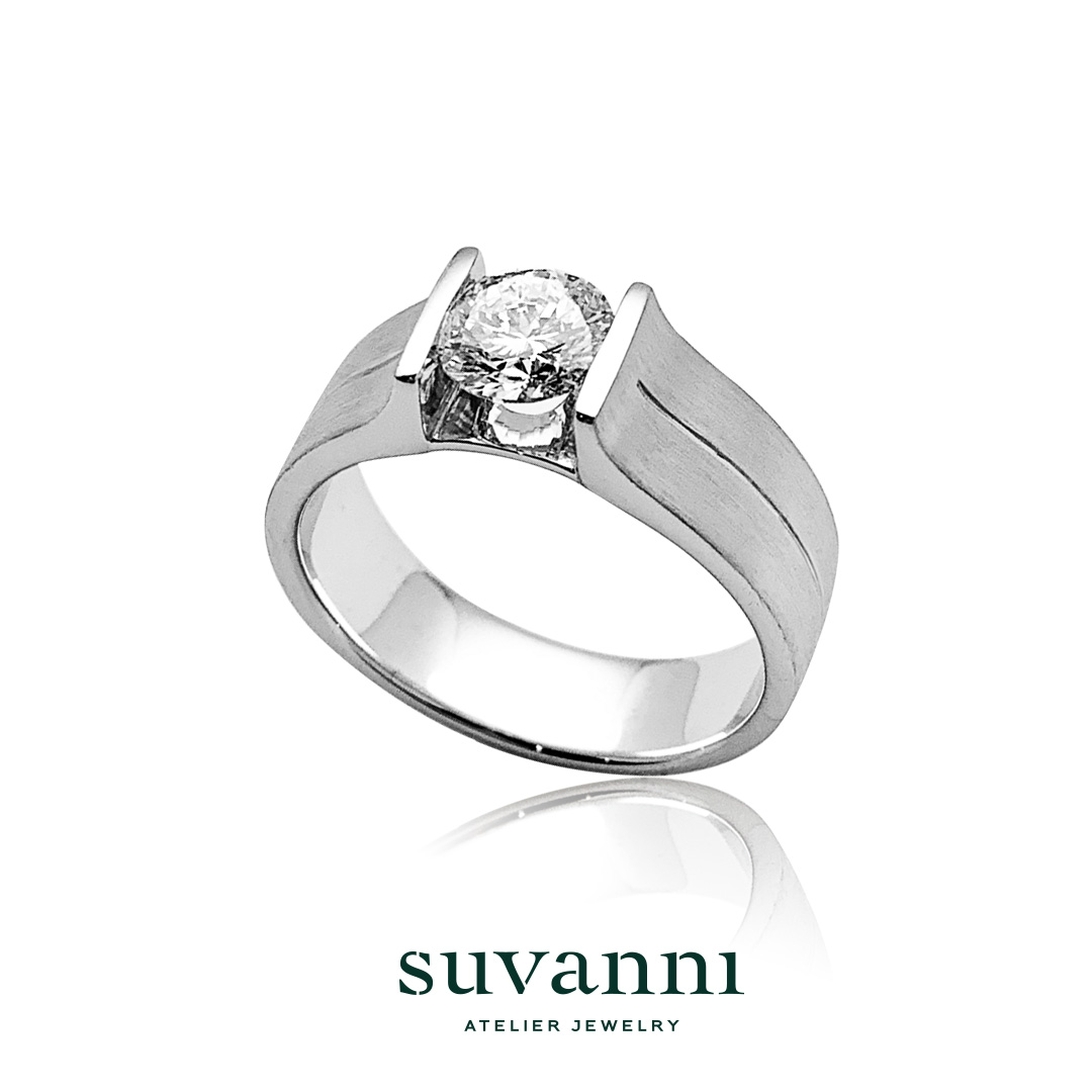 Wedding Ring Design Service - Men Solitaire Ring