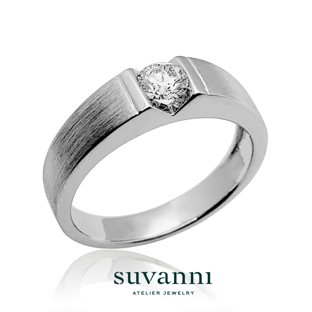 Wedding Ring Design Service - Men Solitaire Ring