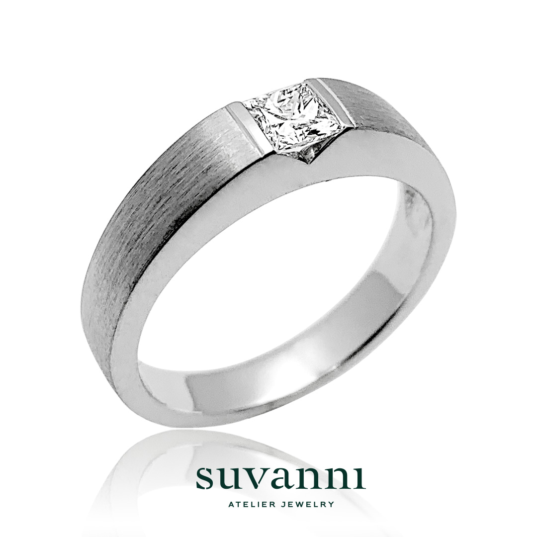 Wedding Ring Design Service - Men Solitaire Ring