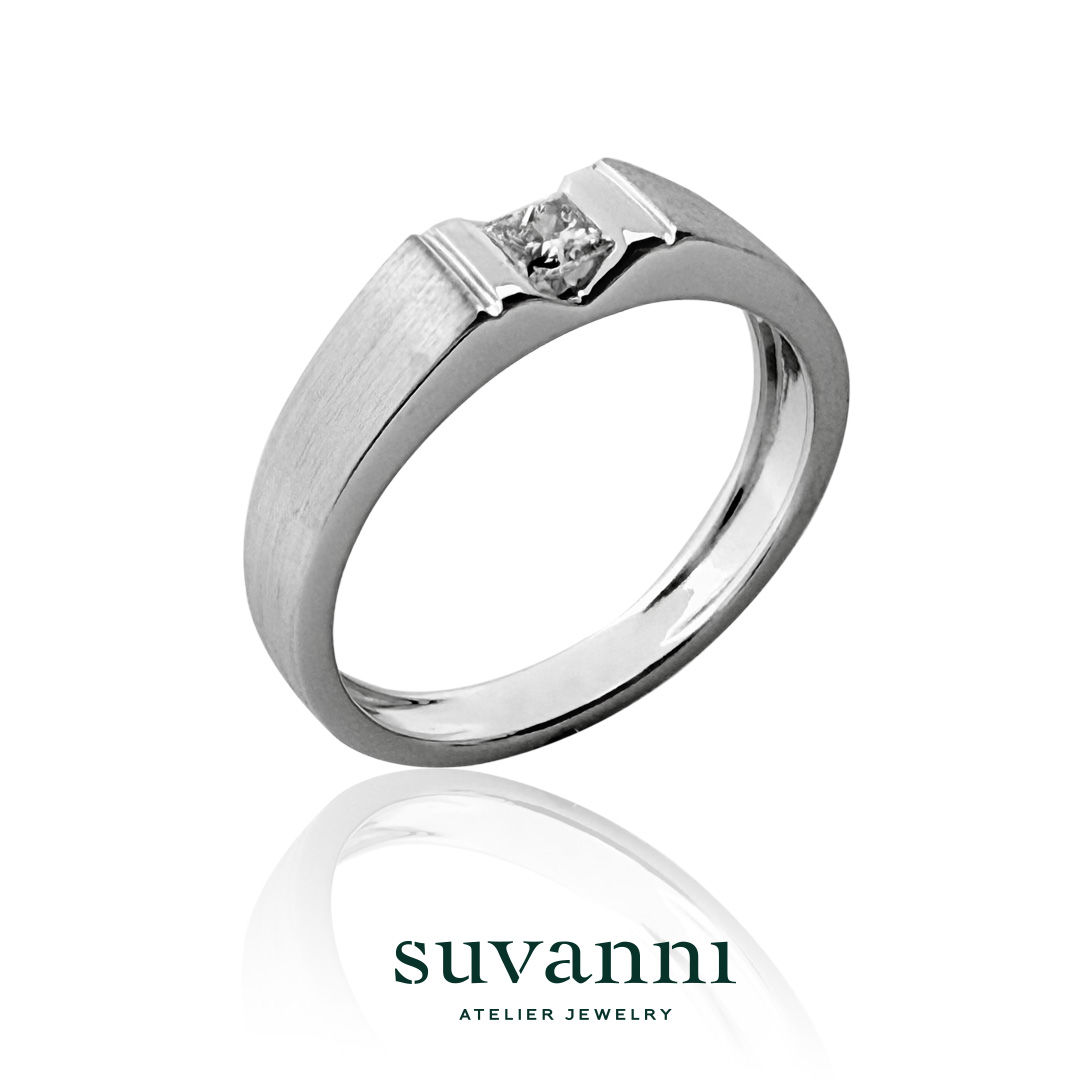 Wedding Ring Design Service - Men Solitaire Ring