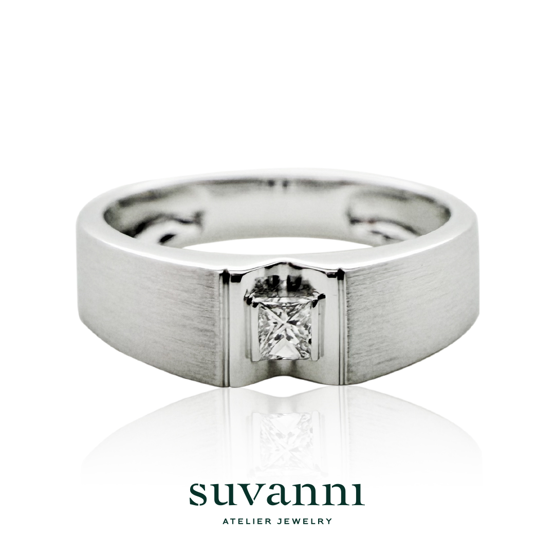 Wedding Ring Design Service - Men Solitaire Ring